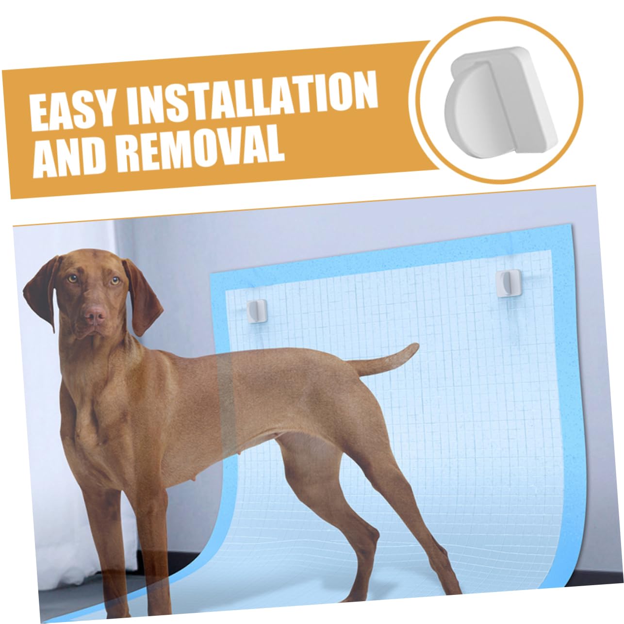 YARNOW 3pezzi Per Tappetini Igienici Per Traversine Adesivo Installazione Facile Allenamento e Pulizia Design e Resistente