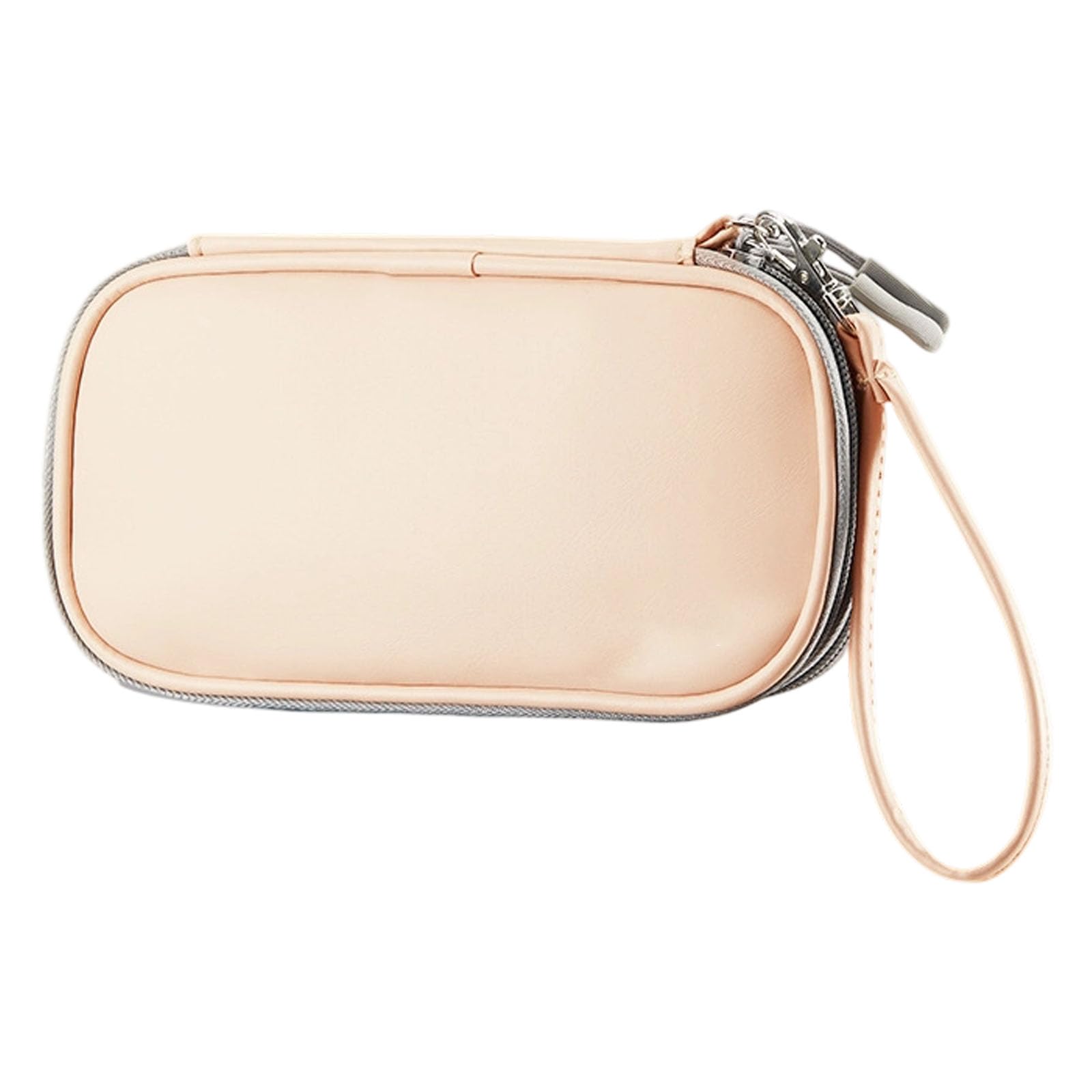 Slimming Double Layer Chargers Cable Organizers Practical PU Case for Outdoor or Business Trip Use Travel Electronics Organizers Pouches