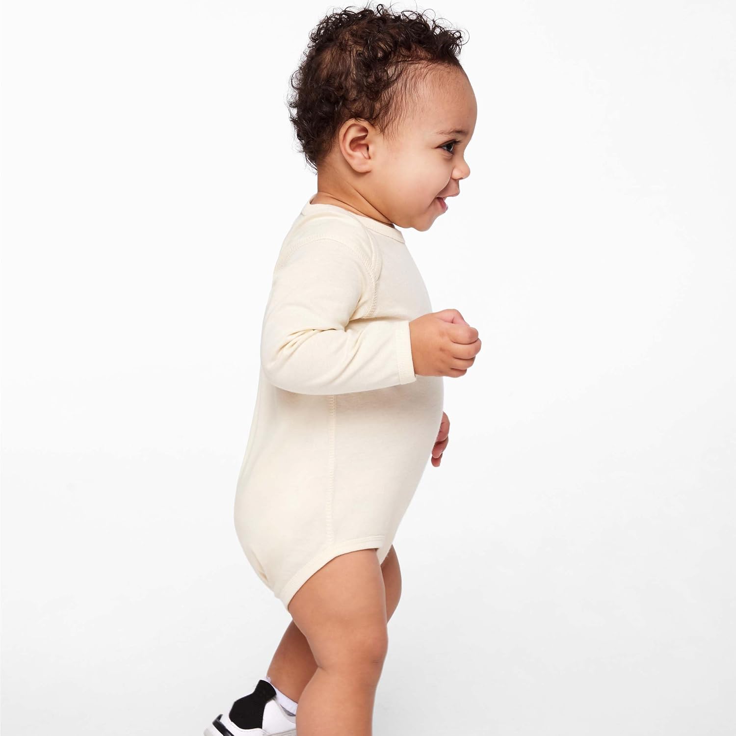 RABBIT SKINS Infant Long Sleeve Fine Jersey Bodysuit for Baby Boys & Girls - Image 3