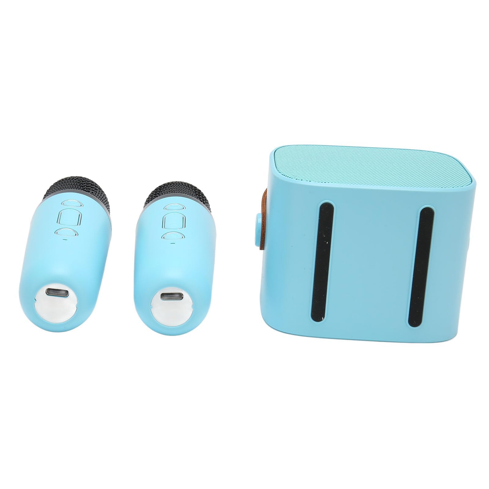Tragbare Bluetooth Karaoke Maschine mit 2 Mikrofonen, 512GB erweiterbar, für Heimpartys, KTV, Kinder und Erwachsene