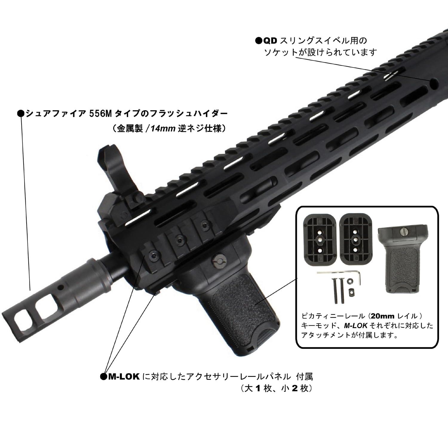 Amazon.co.jp: S&T M4 URX4 13” MLOK フルメタルG3電動ガン （電子