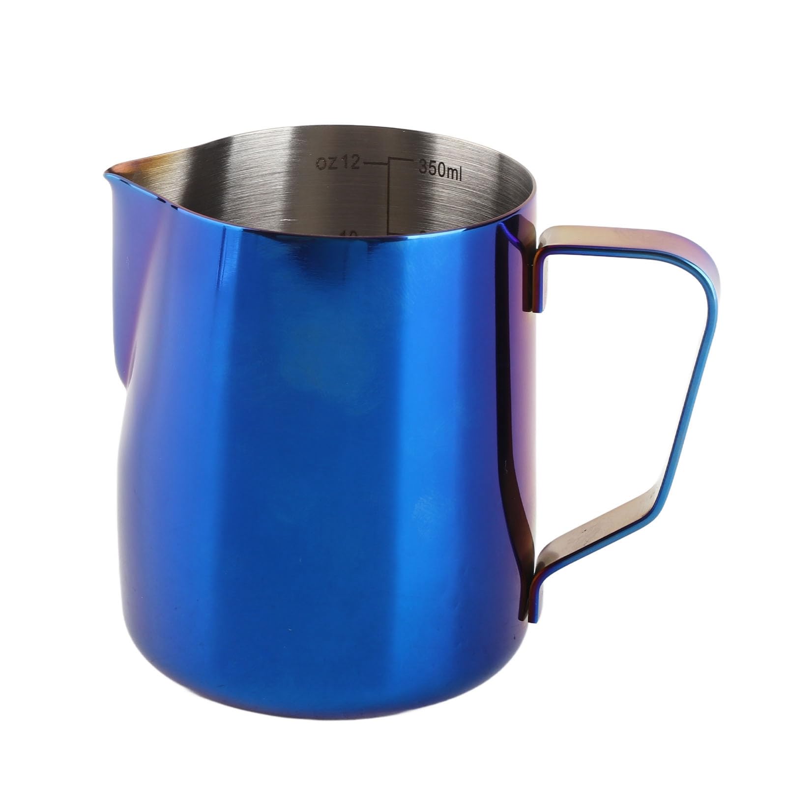 Dzbanek do spieniania mleka, 350 ml, ze stali nierdzewnej, ze skalą pomiarową, do domowego espresso i cappuccino