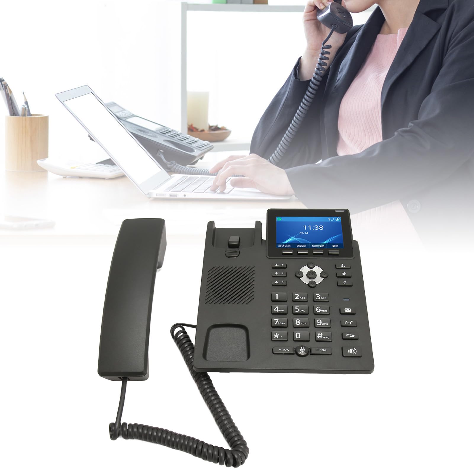 ELRO DV50 IP Wifi Deur Intercom - Met 2x 7 Inch Kleurenscherm Bekijken En Communiceren Via App