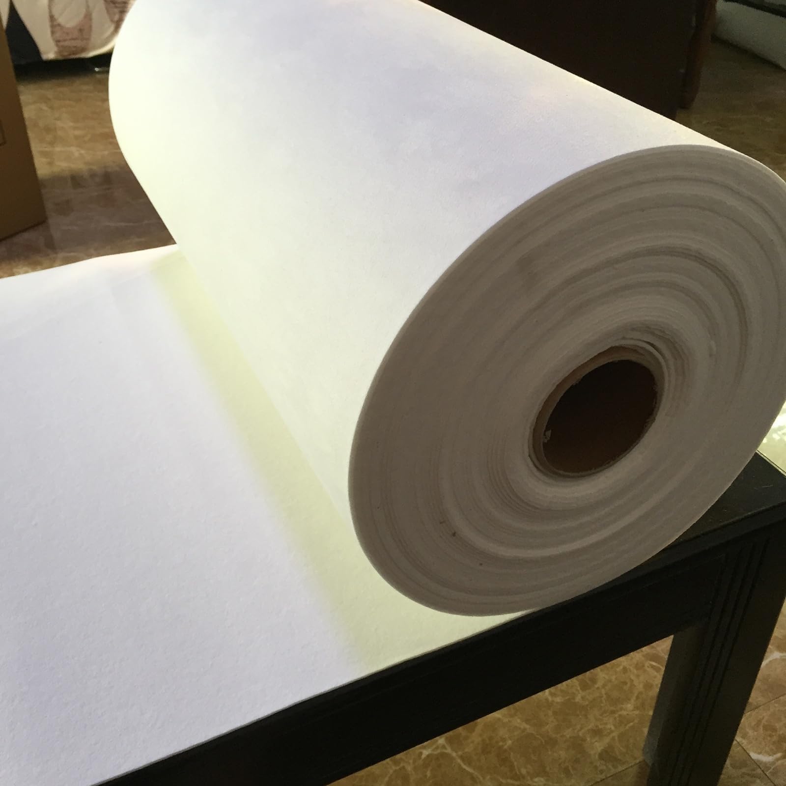 manta aislante de fibra cerámica Papel de fibra cerámica, blanco, 0,61 m de ancho, 1-10 mm de espesor, aislamiento de alta temperatura sin amianto(6MM)