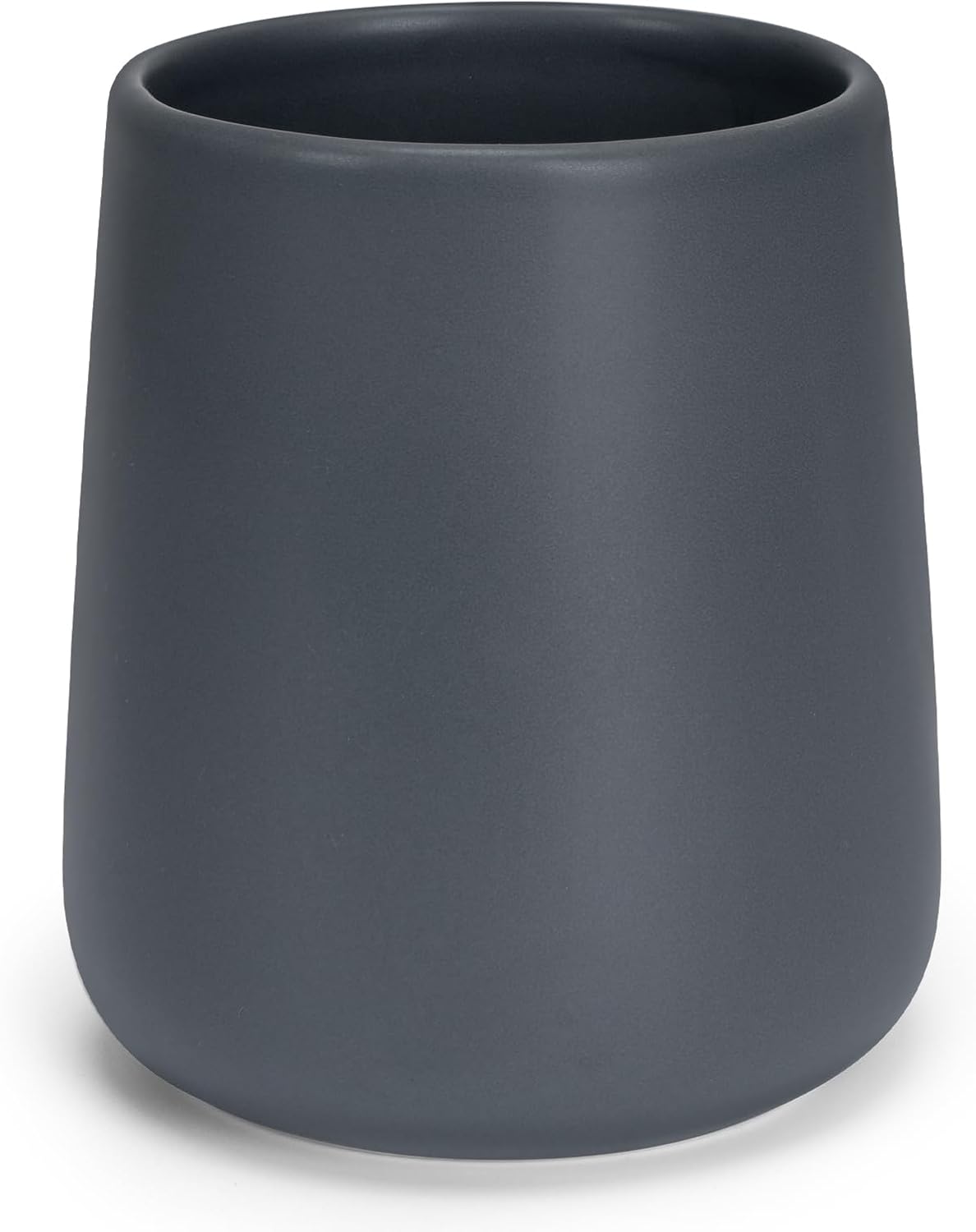 Bathroom Tumbler Cup Ceramic 13.5oz Reusable Toothbrush Cup 400ml,Toothbrush Holder Adequate for Your Bathroom (Grey)
