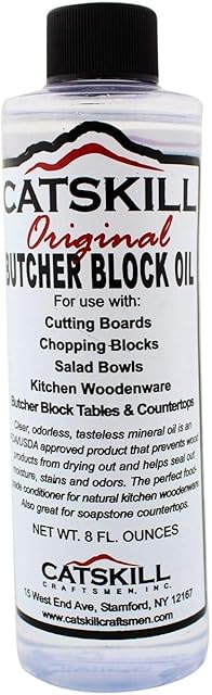 Catskill Original Butchers Block Oil - for all kitchen wooden ware & soapstone