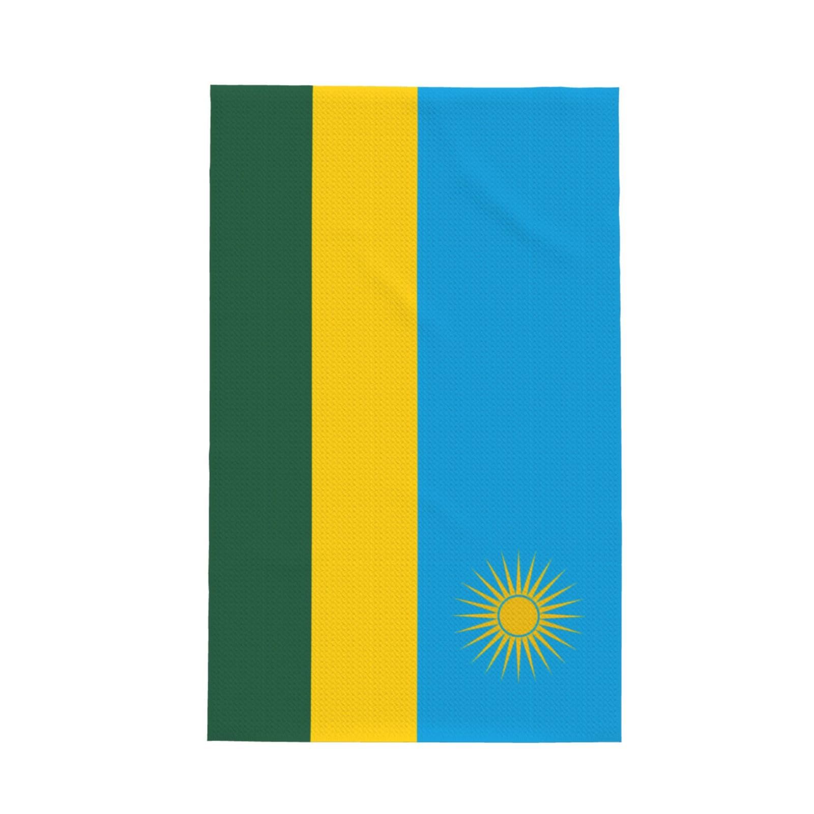 SXZVVBN Flag of Rwanda Super Absorbent Microfibre Waffle Towels Fast Drying Dish Cloths Home Cafe Barista