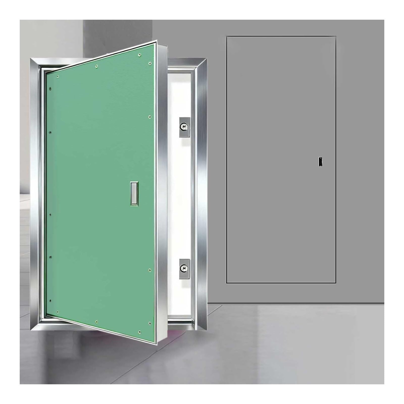 HOFUNTRE Plumbing Wall Hidden Access Doors, Recessed Design, 120° Wide Opening, Quick Install, for Wall, Ceiling, Home Office, Garage(600x600mm/24x24in)
