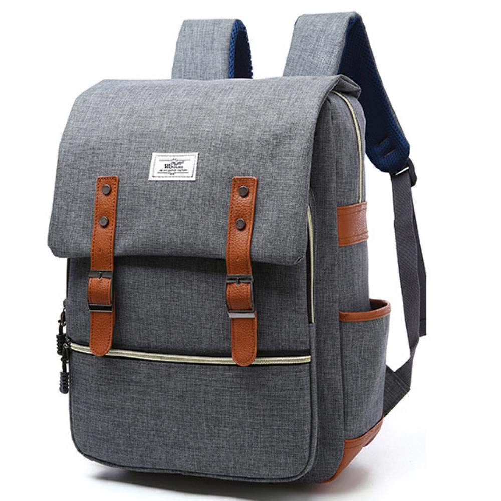 Mochila ergonómica RBNT gris con puerto USB de carga para portátil de 15 pulgadas 8