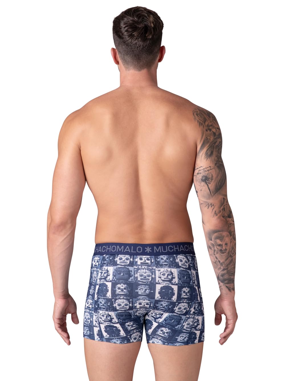 Muchachomalo Herren Boxershorts, Baumwoll Herrenunterwäsche, Multipack 3er Pack, Boxershorts mit Print, Klassische Passform, mit elastischem Bund