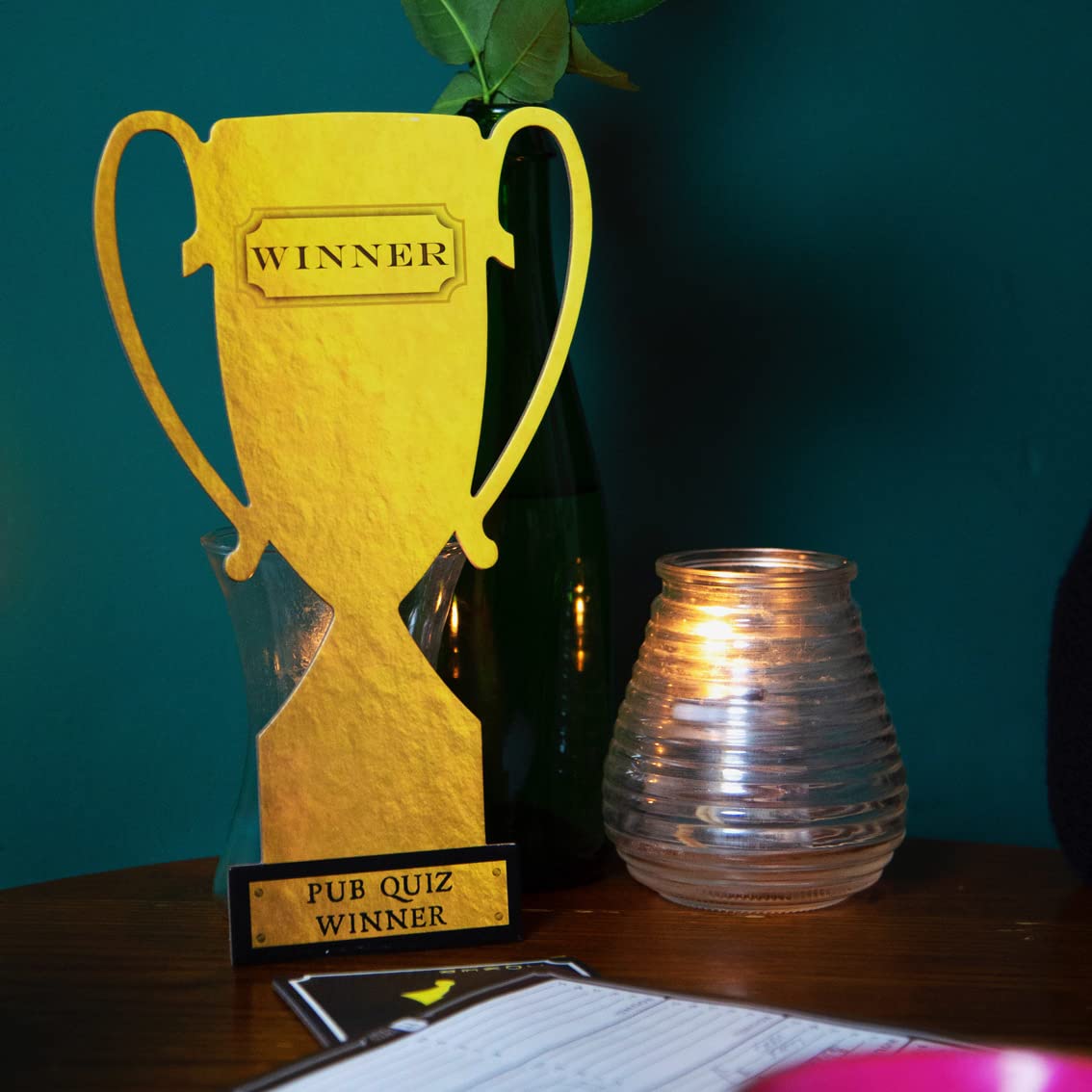 Talking Tables Pub Quiz Game Cards & Score Board Poster | Host Your Own Games Night, Competitive After Dinner Party, General Knowledge Trivia Questions & Answers, HOST-PUBQUIZ-V4