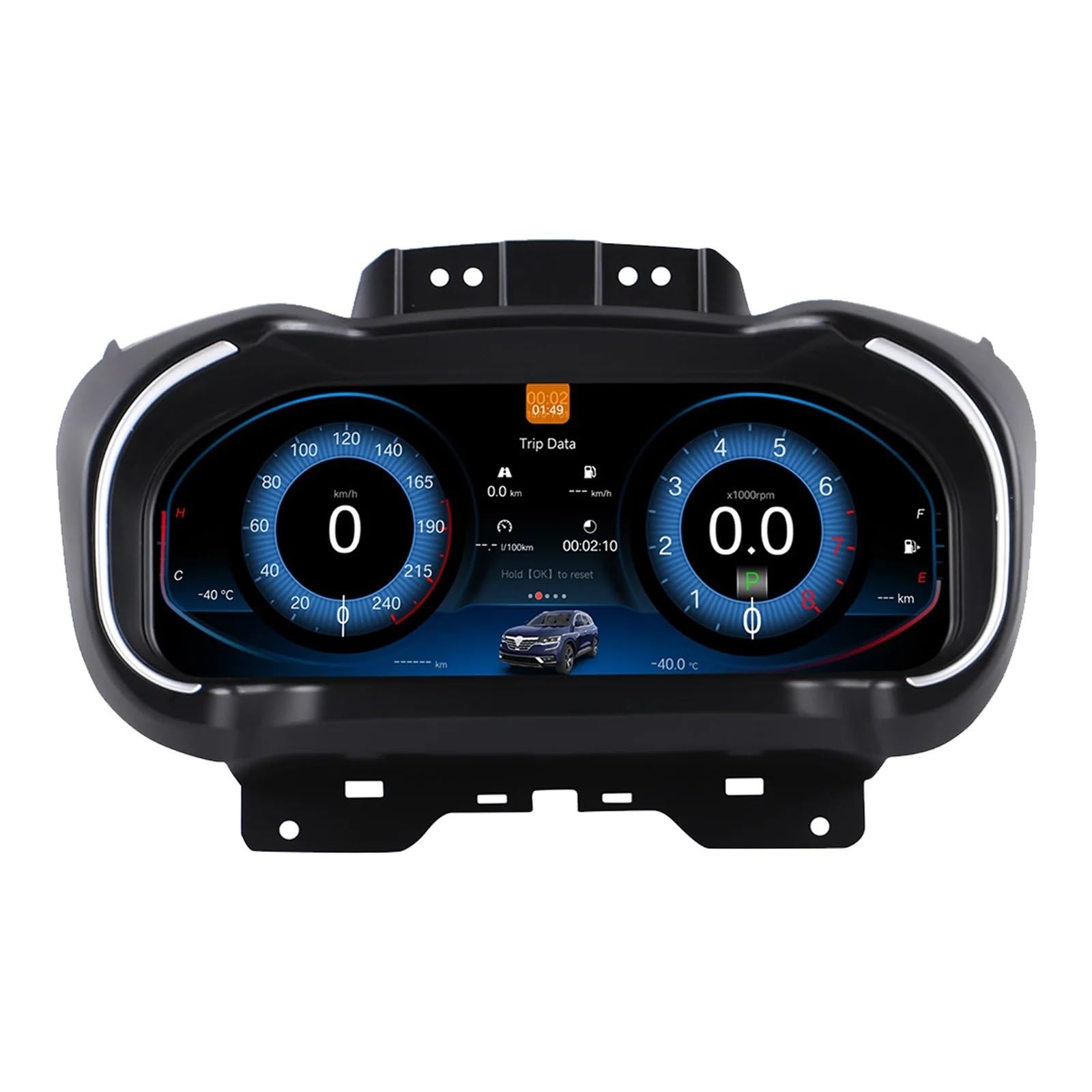 DGOINGPI Boost Gauge 12.3’’ Digital Instrument Cluster Fit For Renault Koleos Mégane IV 2016-2019 Dashboard Speedometer LCD Instrument Panel