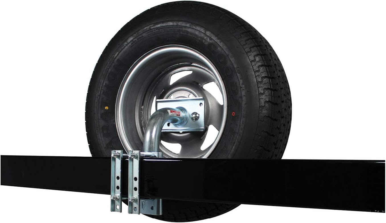 Extreme Max 3005.3726 Heavy-Duty Spare Tire Carrier Black & Silver, Size: 4-3/4" of lift and 7" of offset : Automotive