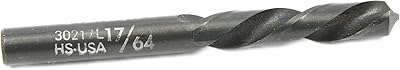 Forney 20494 Drill Bit Industrial Pro Left Hand HSS Screw Machine Length Stubby, 17/64-Inch