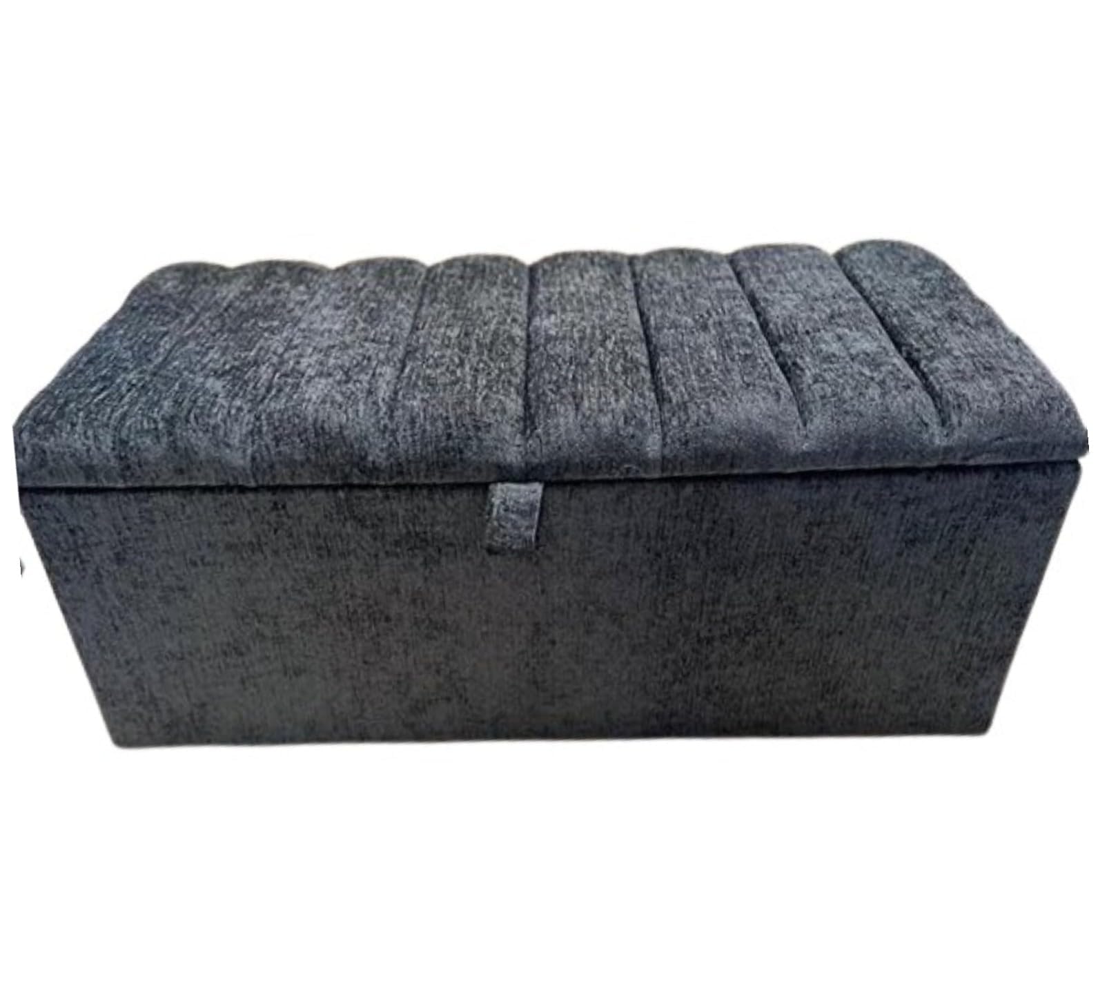 luxisleepltd Beautiful Large Clarance Chennile Fabric ottoman storage box blanket box,Living room,Bed room (Brown, Large)