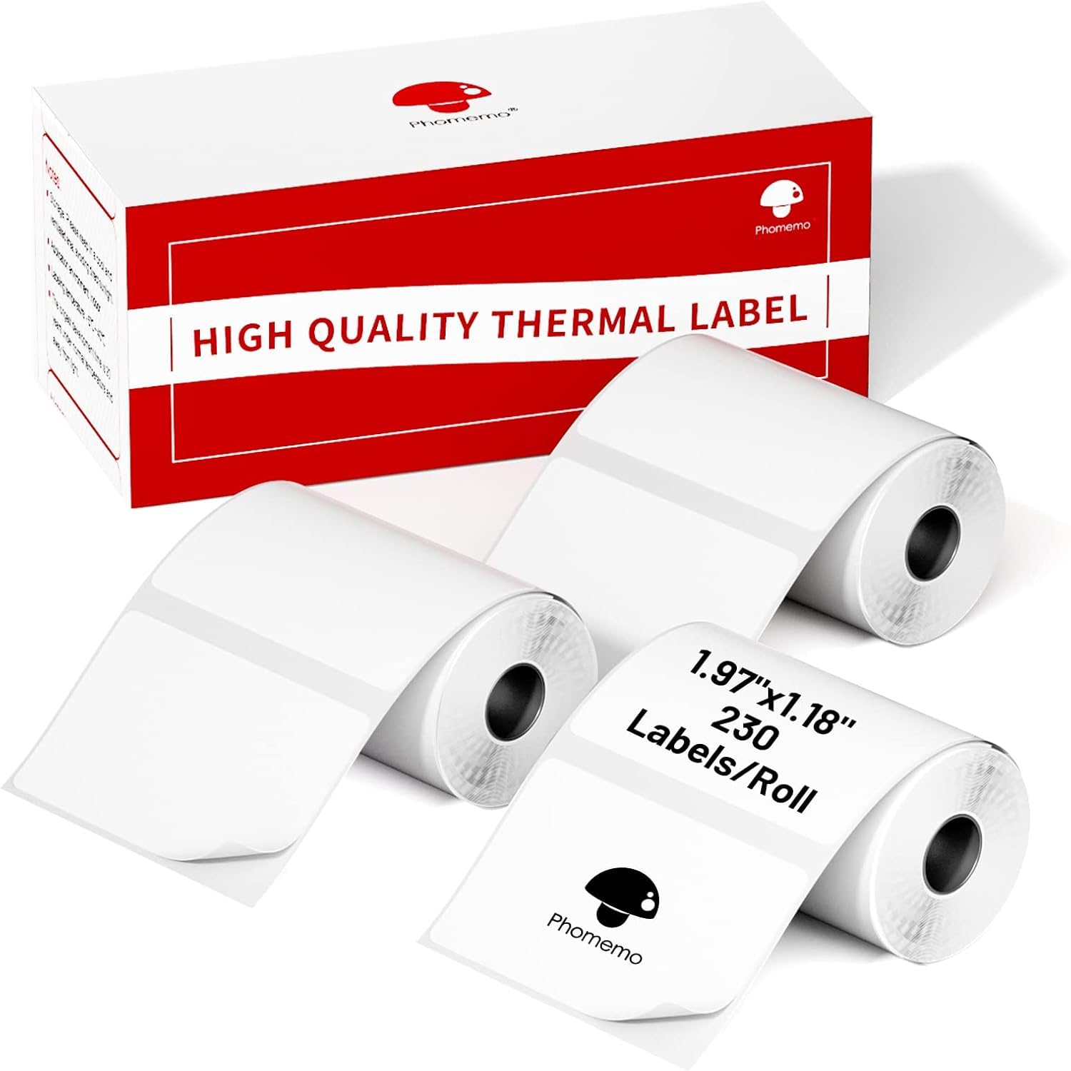 Phomemo 3 Rotoli Etichette M110 Etichette,Etichetta Autoadesiva,1.18''×0.78"(30×20mm),320 etichette/rotolo,Compatibile con Phomemo M110 M120 M220 M221 M108 M102 M100 M150 M250 M260 Etichettatrice