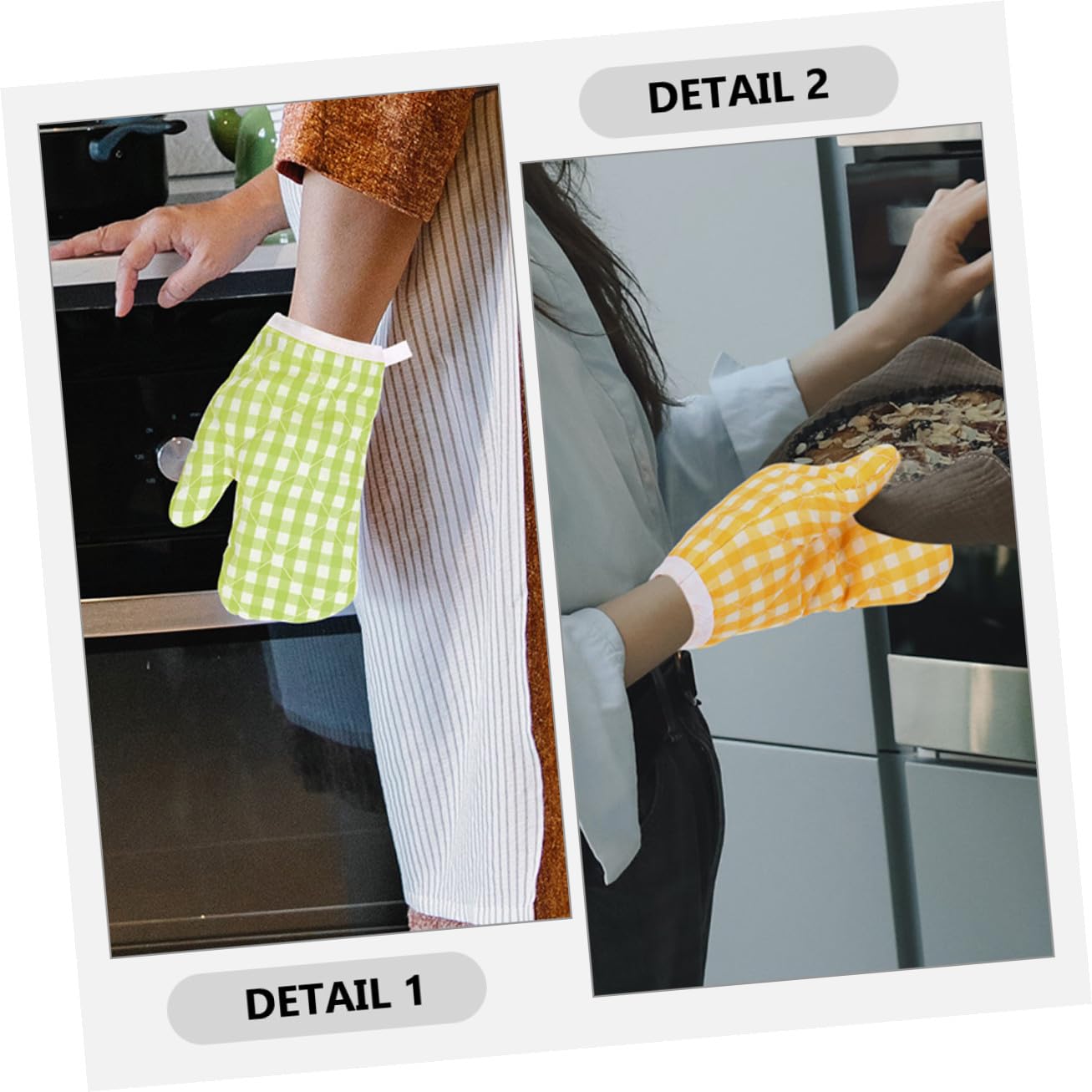 Toyvian Maniques Résistants à Chaleur pour Garçon et Filles Lot de 2 en Polyester Crochet Suspendre Cuisine Micro-Ondes et Barbecue