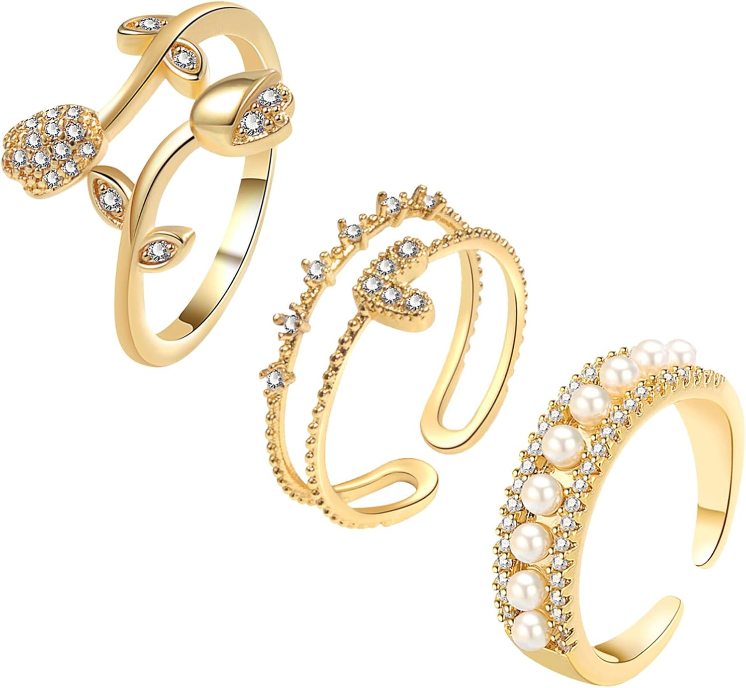 YBMYCM 13Pcs Dome Rings Set Chunky Gold Ring for Nigeria Ubuy