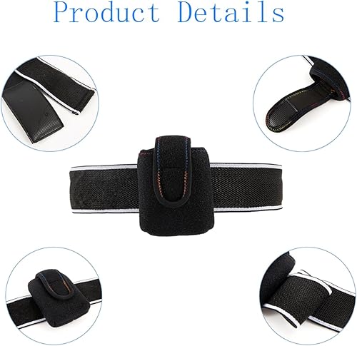 Miniatura 3 de Soporte de bomba de insulina Soporte de cinturón de muslo para correr diabético transpirable Accesorios de bolsa de bomba de insulina ajustable,