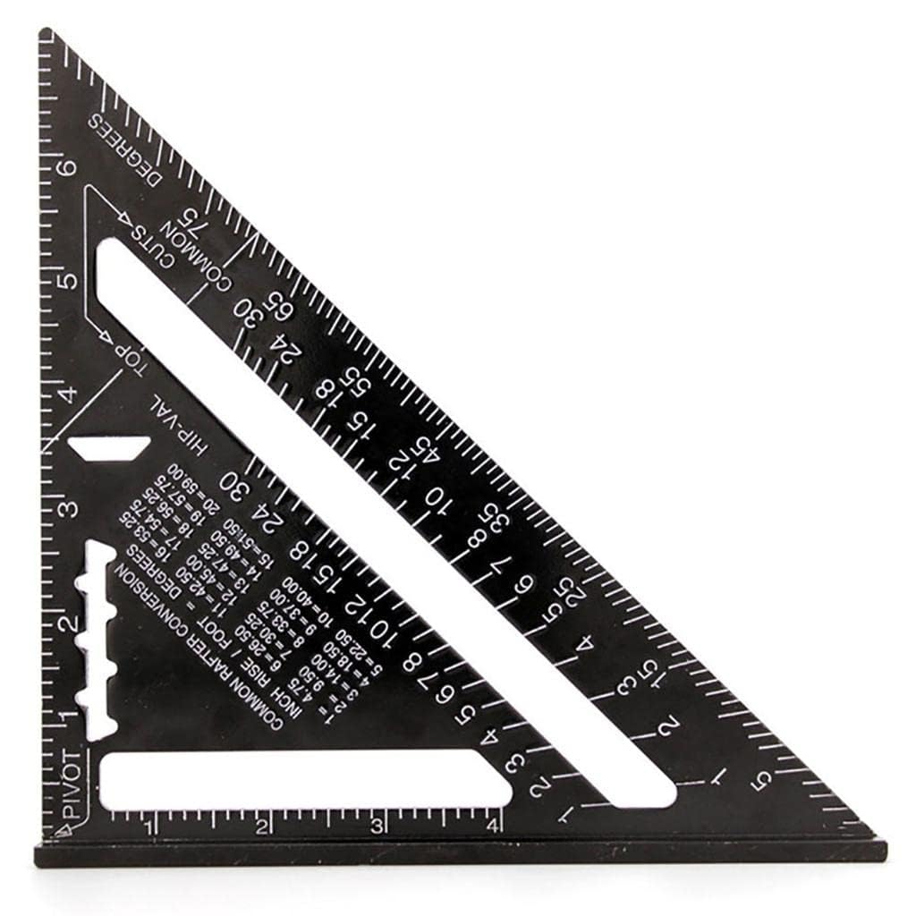 Sponsored Ad - 7 inch Rafter Square Aluminum Alloy Double Scale Triangle Ruler