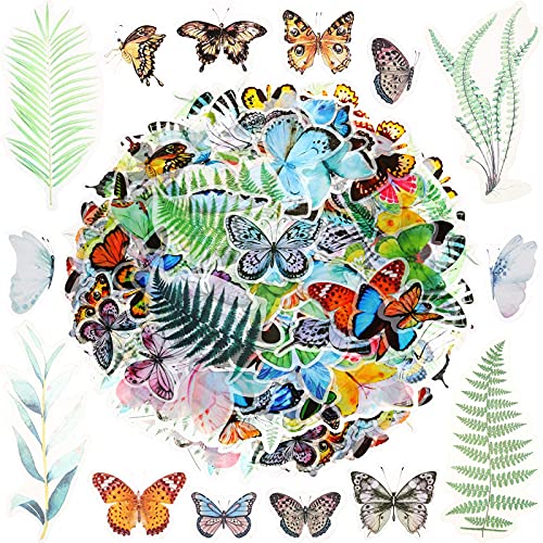 280PCS Butterfly Stickers Butterfly Scrapbook Stickers Wall Stickers Art Decal for Scrapbook Planner and Home DIY Decorations(Classic Butterfly)