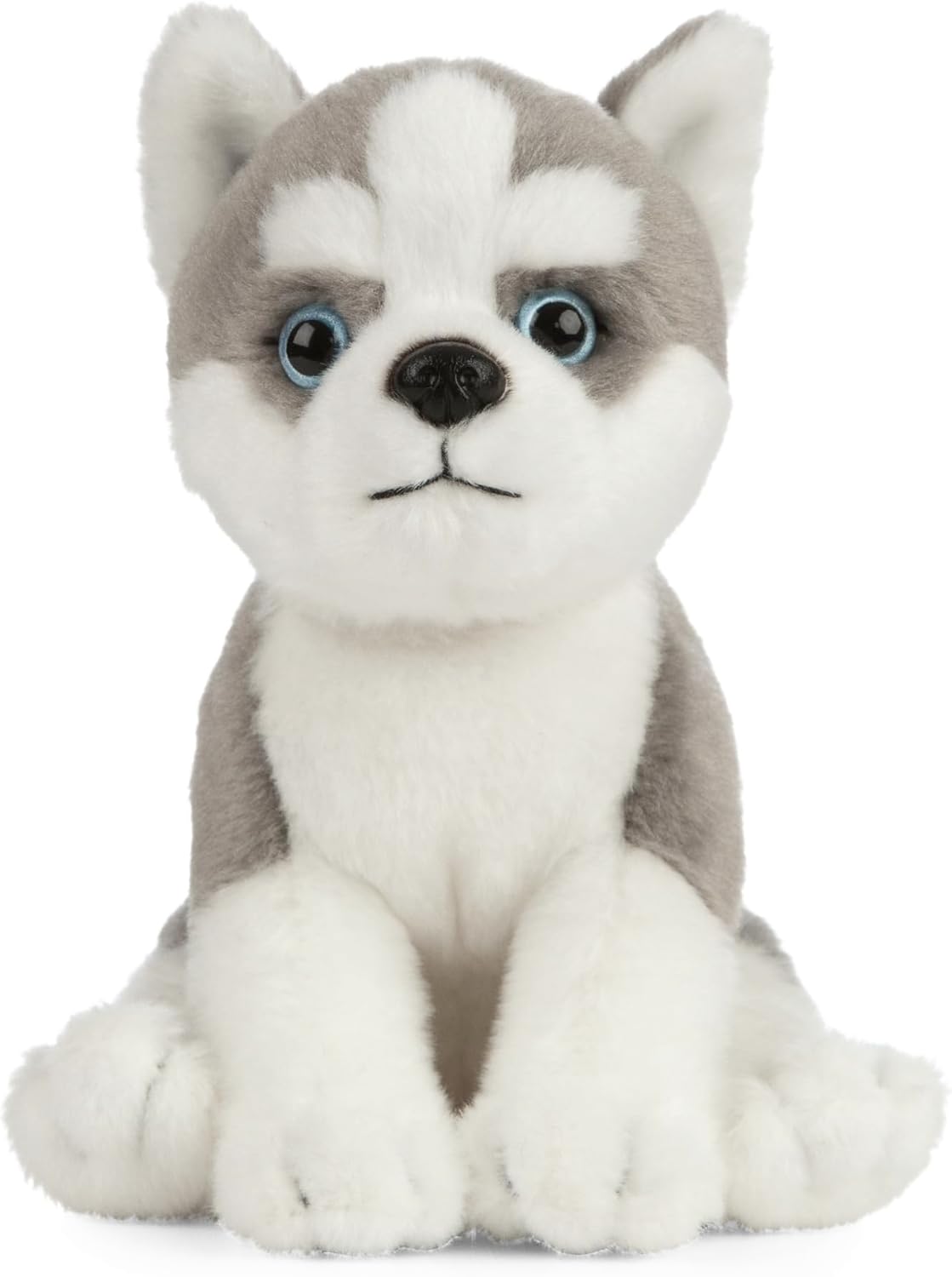 Living Nature Husky Puppy Stuffed Animal | Fluffy Dog Animal | Soft Toy Gift for Kids | 6 inches