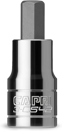 Llave hexagonal de 10 mm de Capri Tools, accionamiento de 1/2 pulgada, métrica