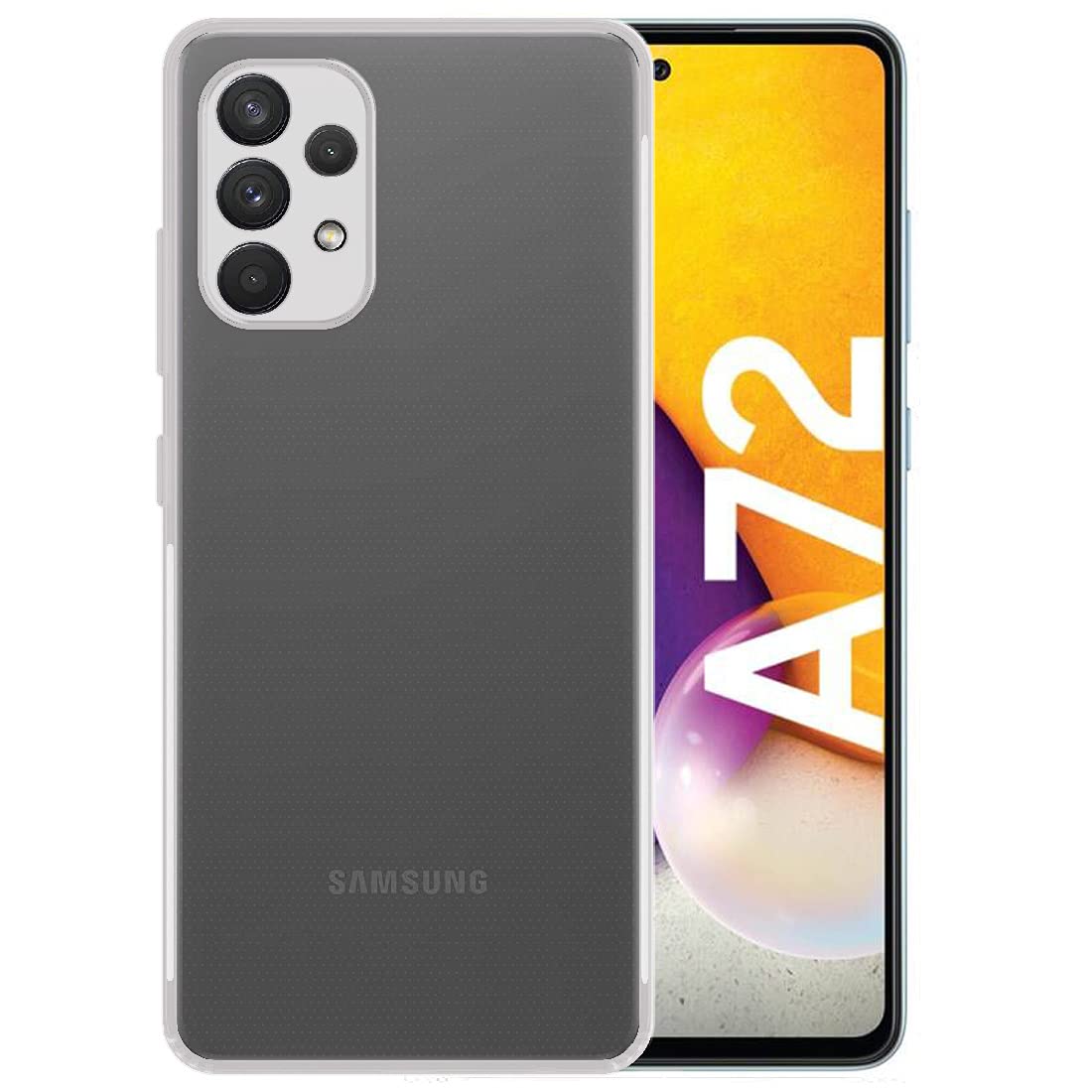 Amazon Brand - Solimo Anti Dust Plug Mobile Cover (Soft & Flexible Back case), for Samsung Galaxy A72 (Transparent) (B098PGM3DN) Amazon Price History, Amazon Price Tracker