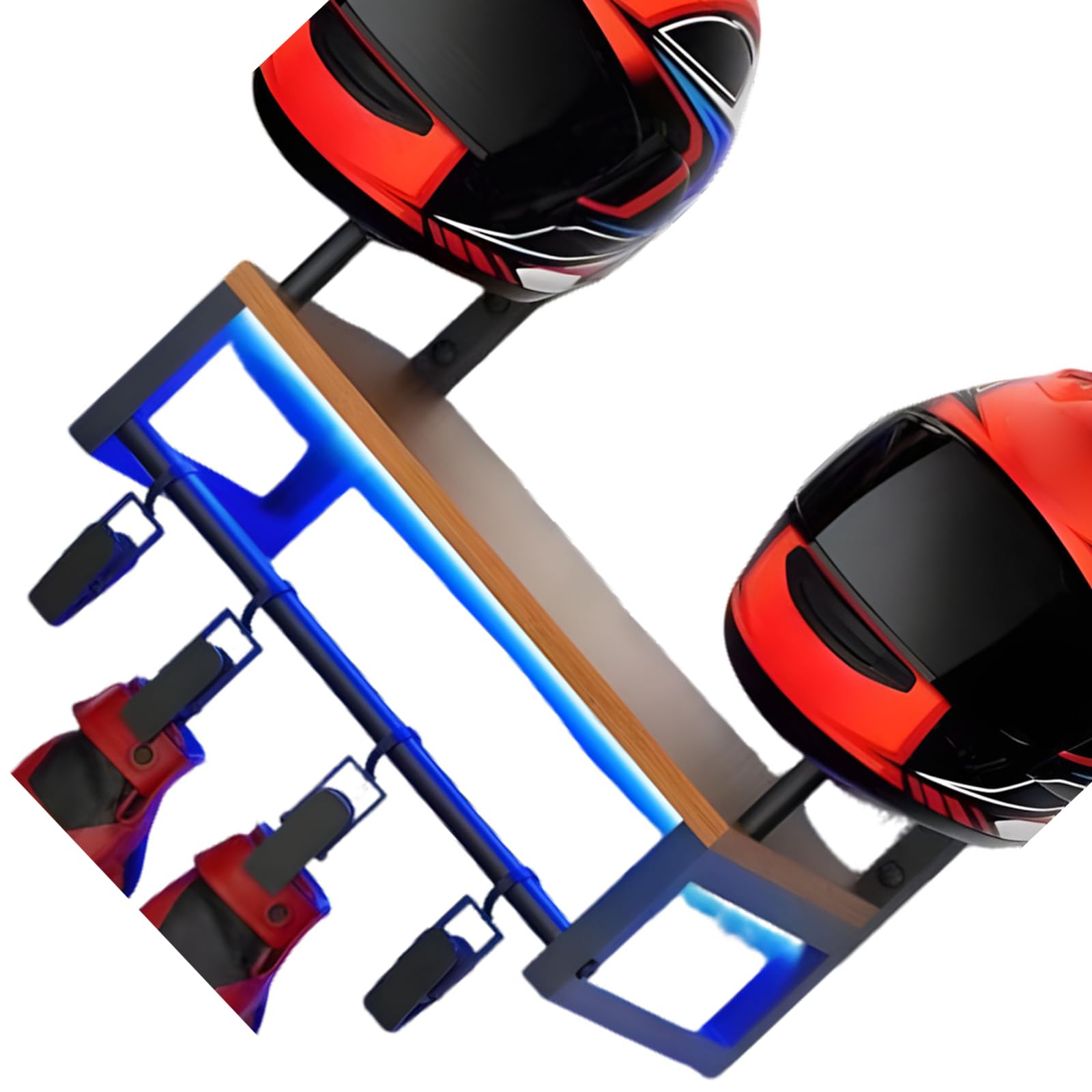 Soporte de pared para casco de moto y bicicleta accesorio de hogar 7