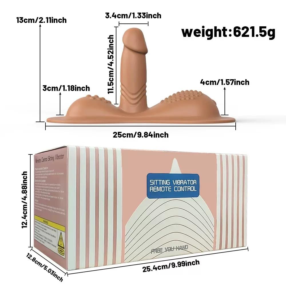 Sextoy Mujer para Montar | Estimulador de Silla Vibrante Ultra-Potente para Orgasmos Intensos | Estimulación Clitoriana Vaginal-Anal | Ride-on Vibrator Discreto y Recargable. Cowgirl Sex Machine