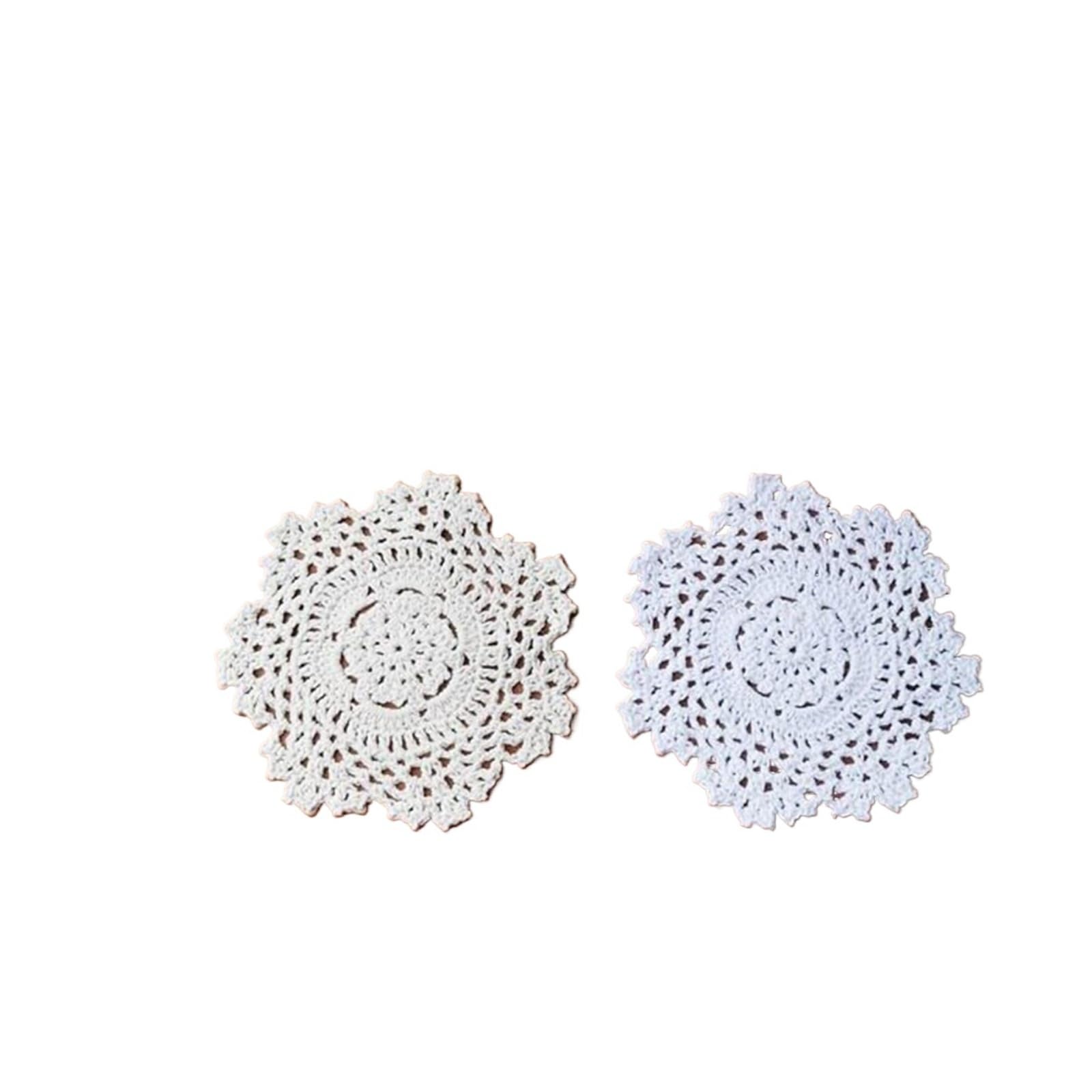 Napperon dentelle beige pour protéger vos tables des taches de tasse