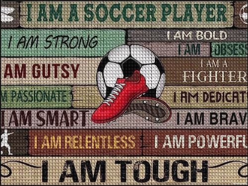 Upablunso G-001 Diamond Painting Kits Soccer Player Strong Diamond Painting Diy 5D Frame cover