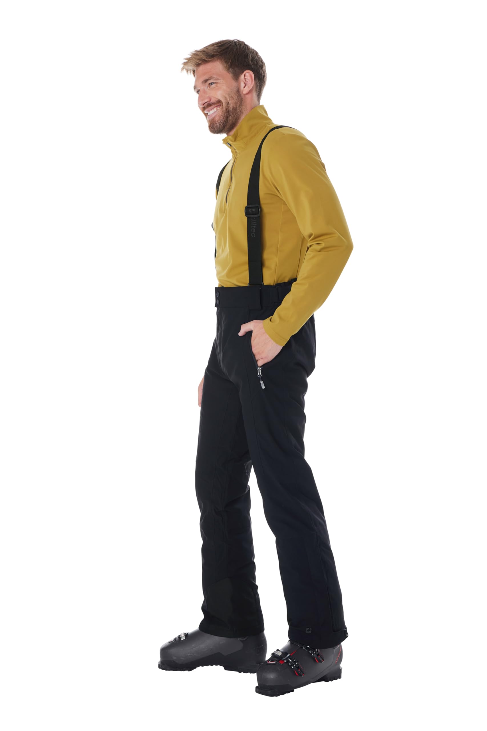 killtec Herren Skihose/Funktionshose mit abnehmbaren Trägern