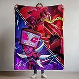 Alastor-Vox をテーマにした柄ブランケット すべての季節に適しており オフィス 旅行 出張 車 キャンプ 200x150cm