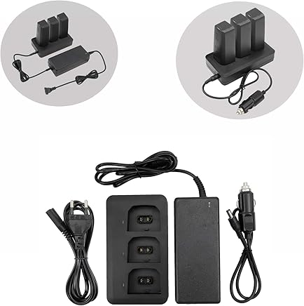 Tineer Anafi 2-en-1 Cargador para el hogar y Cargador para autom?vil, Cargador de bater?as de Carga paralela Eje de estaci?n para Parrot Anafi Accesorio Tineer Anafi 2-en-1 Cargador para el hogar y Cargador para autom?vil, Cargador de bater?as de Carga paralela Eje de estaci?n para Parrot Anafi Accesorio