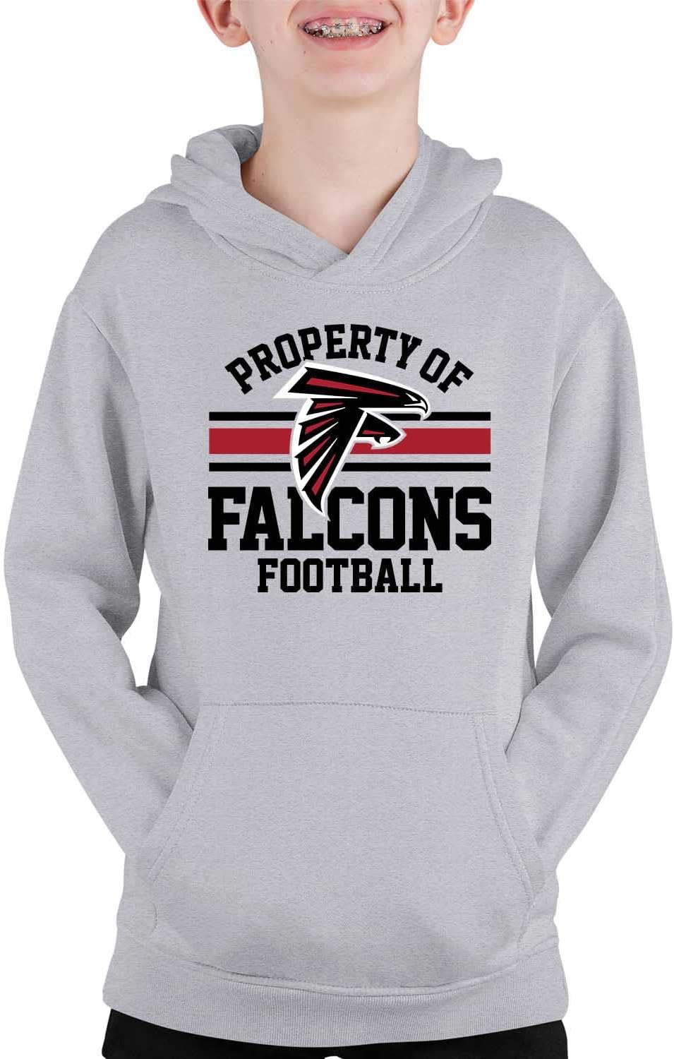Team Fan Apparel NFL Youth Property Of Hooded Sweatshirt, Football Apparel, Unisex Pullover Hoodie for Boys and Girls