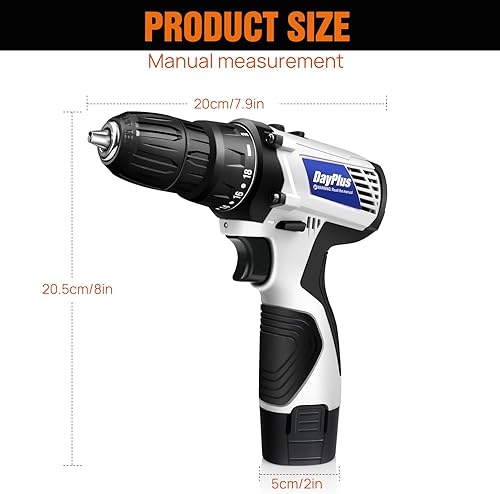 Miniatura 2 de Destornilladores eléctricos inalámbricos, juego de destornilladores eléctricos con batería de 2 piezas y cargador rápido, ajuste de par 18+1,