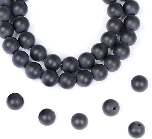 AD Beads Cuentas redondas sueltas de piedras preciosas naturales de 15 pulgadas para pulseras, collares, aretes, manualidades, manualidades (0.236