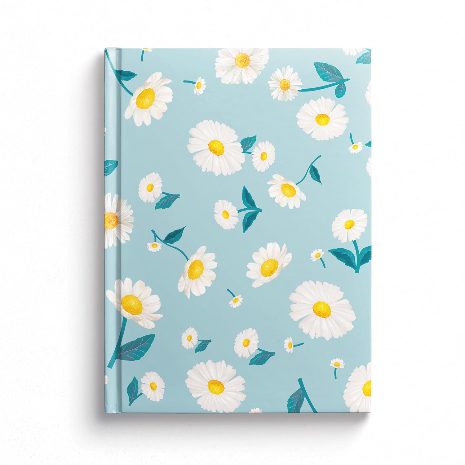 WROTNOTE Blue Blossom Floral A5 Diary Notebook, Water-Resistant Hardbound, 200 Ruled Pages 90 GSM, Diary for Women, Girls and Travel