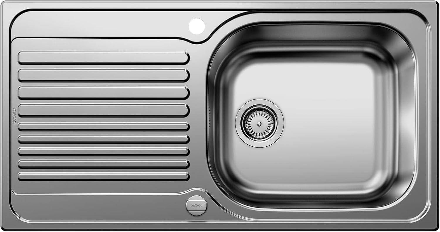 BLANCO 514243 Tipo XL 6 S Sink, Stainless Steel Natural Finish, 60cm Unterschrank