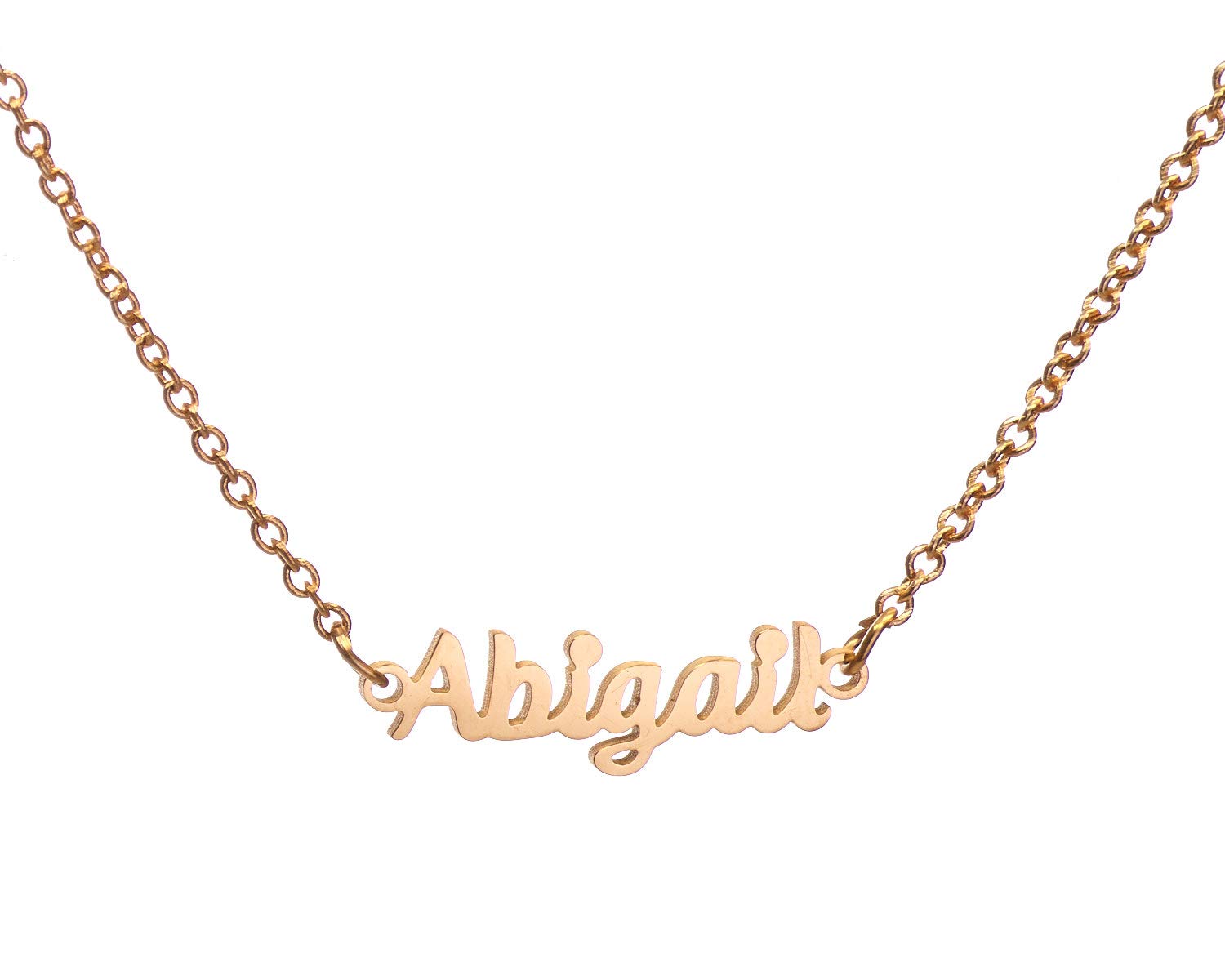 Marina De Buchi Gold Tone Personalized Script Name Pendant