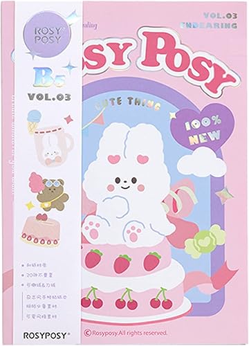 MIELIA 20 páginas (500 piezas) calcomanías para álbumes de recortes, bonito libro de calcomanías estéticas de efímera de mariposa para diario y