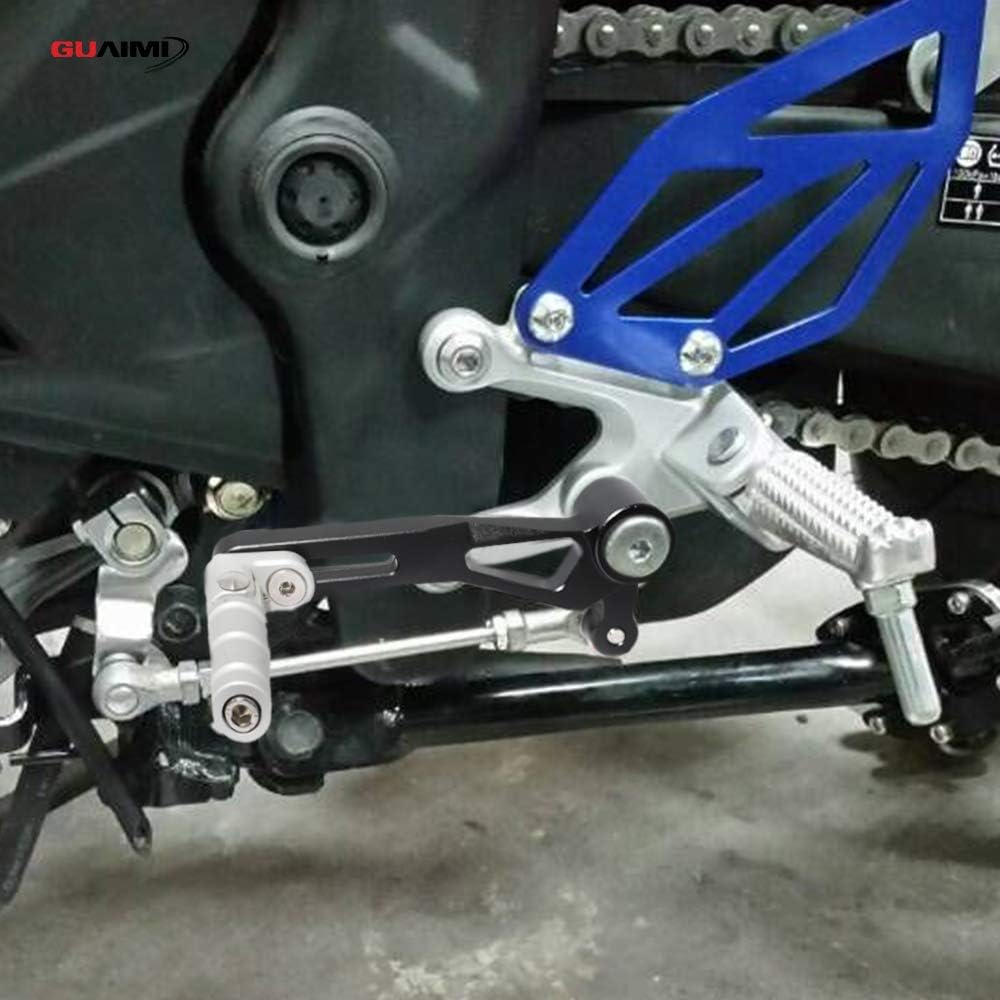 GUAIMI Motorcycle Shift Lever, Folding Shift Lever Adjustable Gear Shifter for YZF-R25 2014-2020 YZF-R3 MT-25 2015-2020 MT-03 2016-2020 -Clear