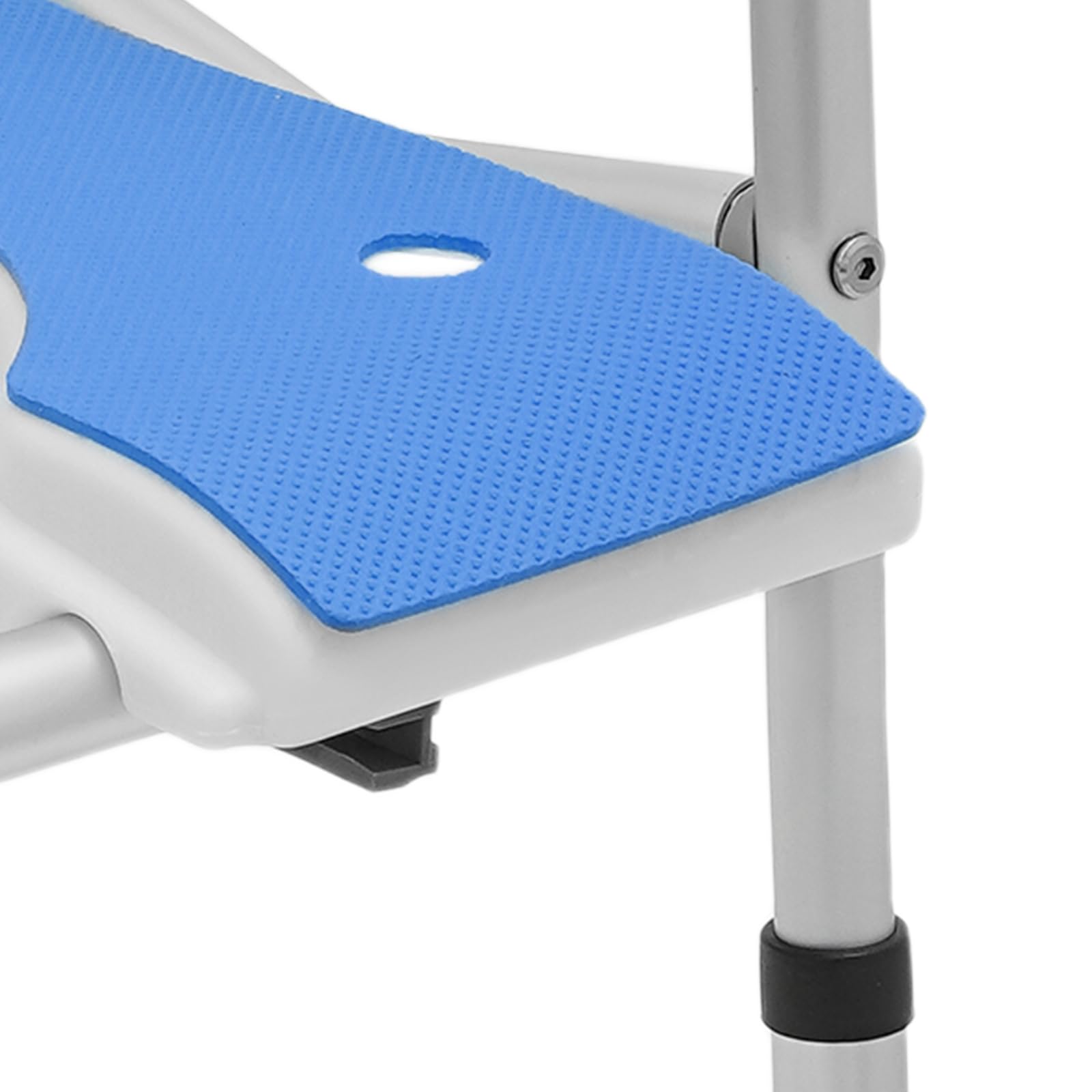 Silla de ducha para personas mayores, taburete de ducha con respaldo, asiento de ducha con 6 niveles de altura ajustable, capacidad de carga de 150 kg, silla de inodoro, ayuda para ducha para personas