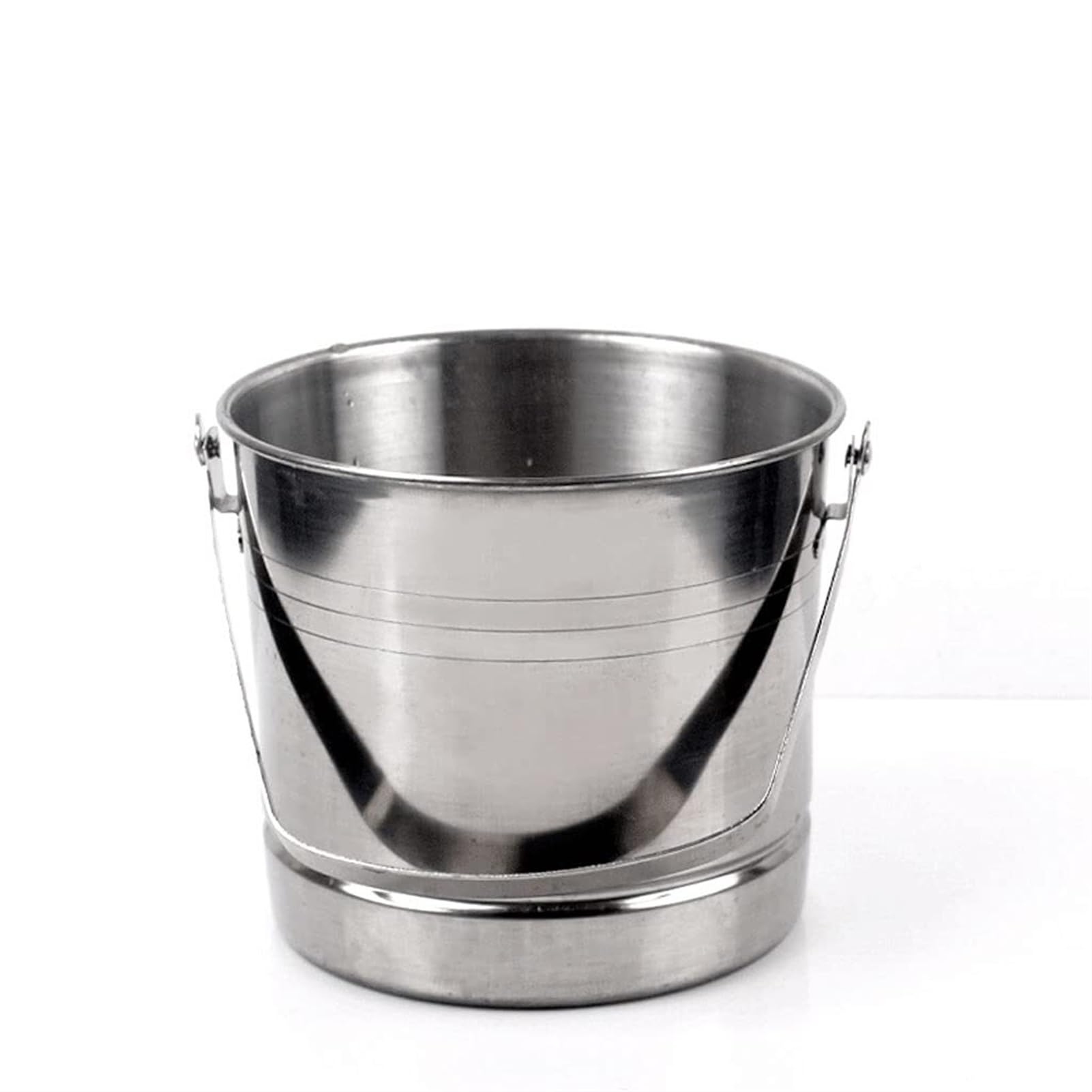 Secchielli per Il Ghiaccio in Acciaio Inox, Secchiello per Il Ghiaccio per Barbecue, Secchiello per Bevande con Maniglia, Secchiello per Cocktail, Secchiello per Birra, Secchiello per irriga