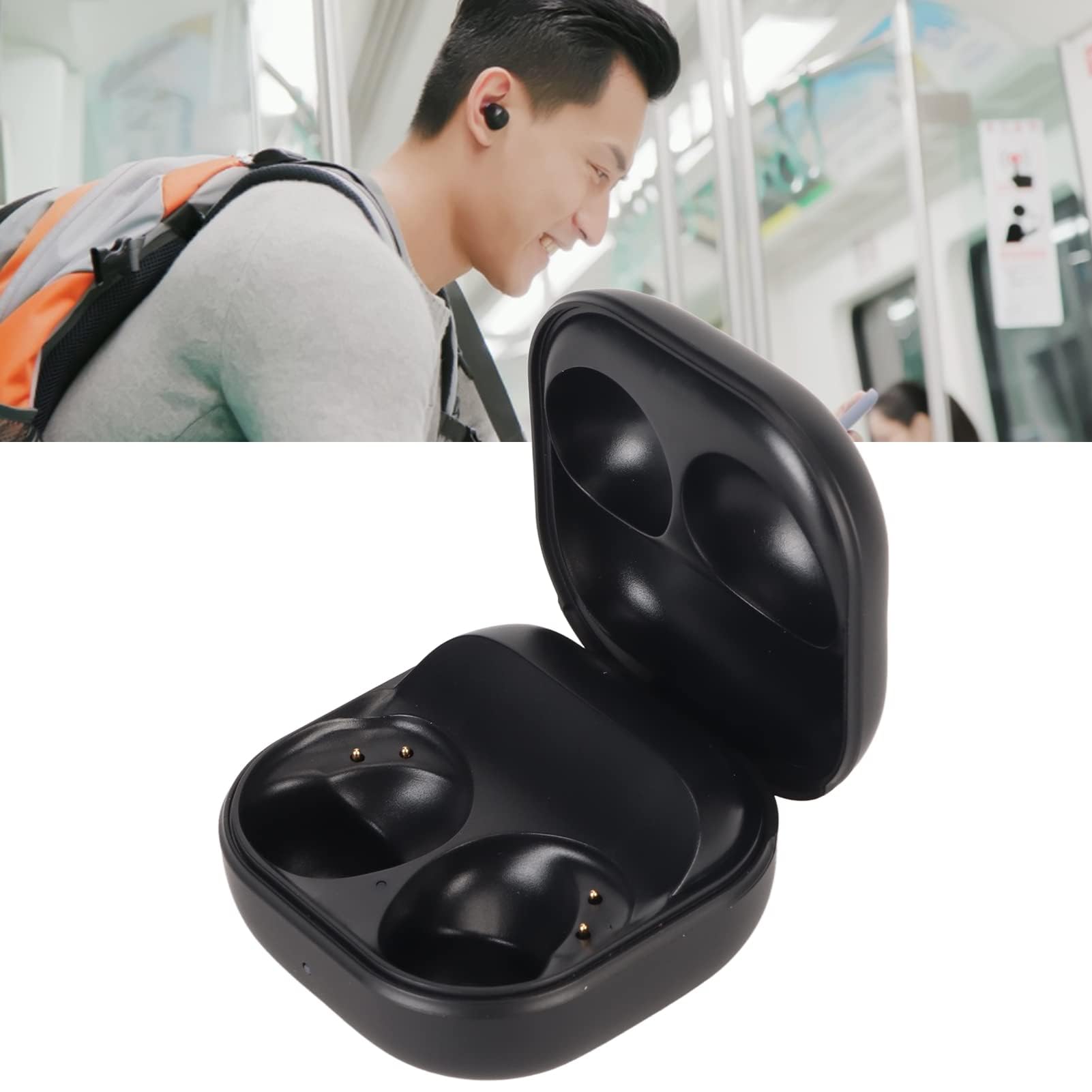 Ersatz Ladecase für Buds 2 Pro Drahtlose Ladegehäuse, Kabellose ladehülle mit Bluetooth Verbindung, 700 mAh Batterie, Typ C Ladekabel