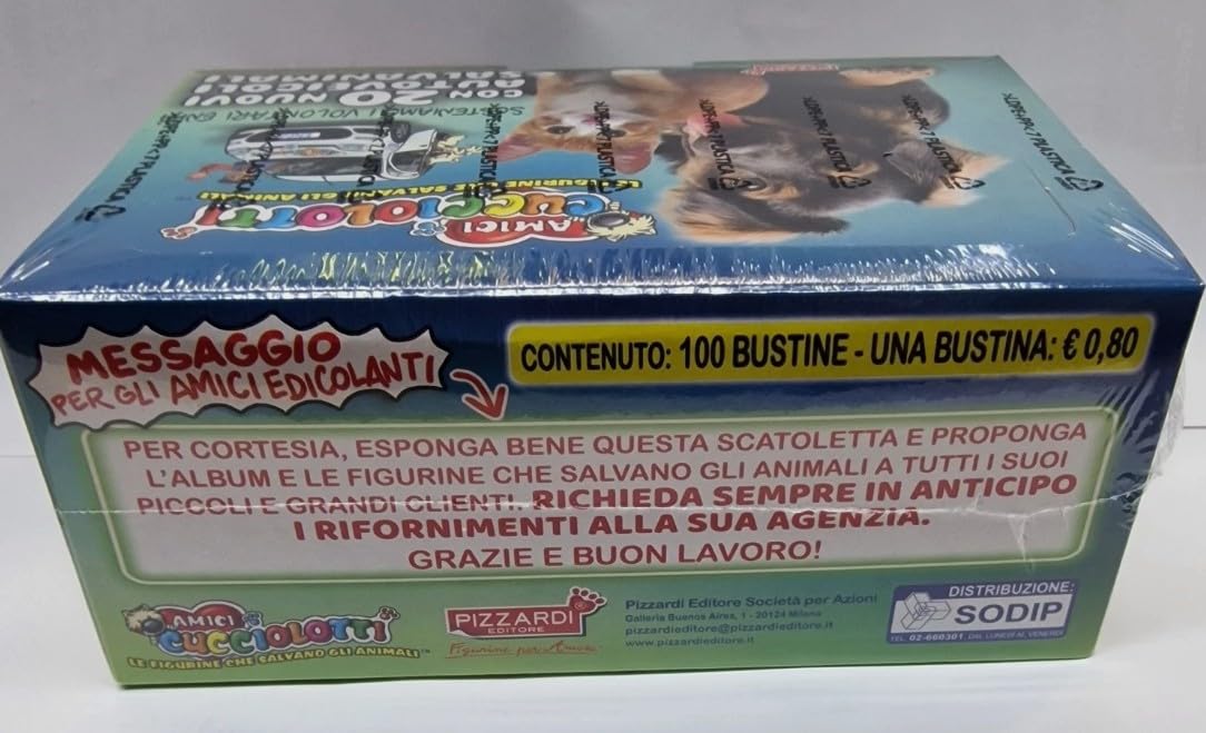 Generico SCATOLA BOX DA 100 BUSTINE FIGURINE AMICI CUCCIOLOTTI 2026
