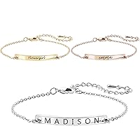 Algopix Similar Product 8 - Personalized Bracelets for Mom Daughter