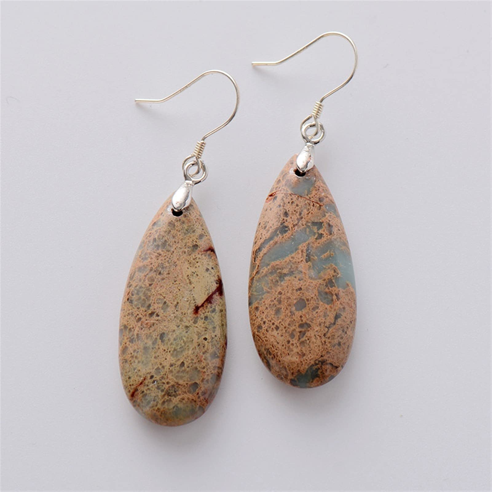 WXKAGF 1 Paio di Orecchini Pendenti Vintage in Pietra Naturale da Donna per Le Donne Orecchini Gioielli da Sposa Regalo Femminile