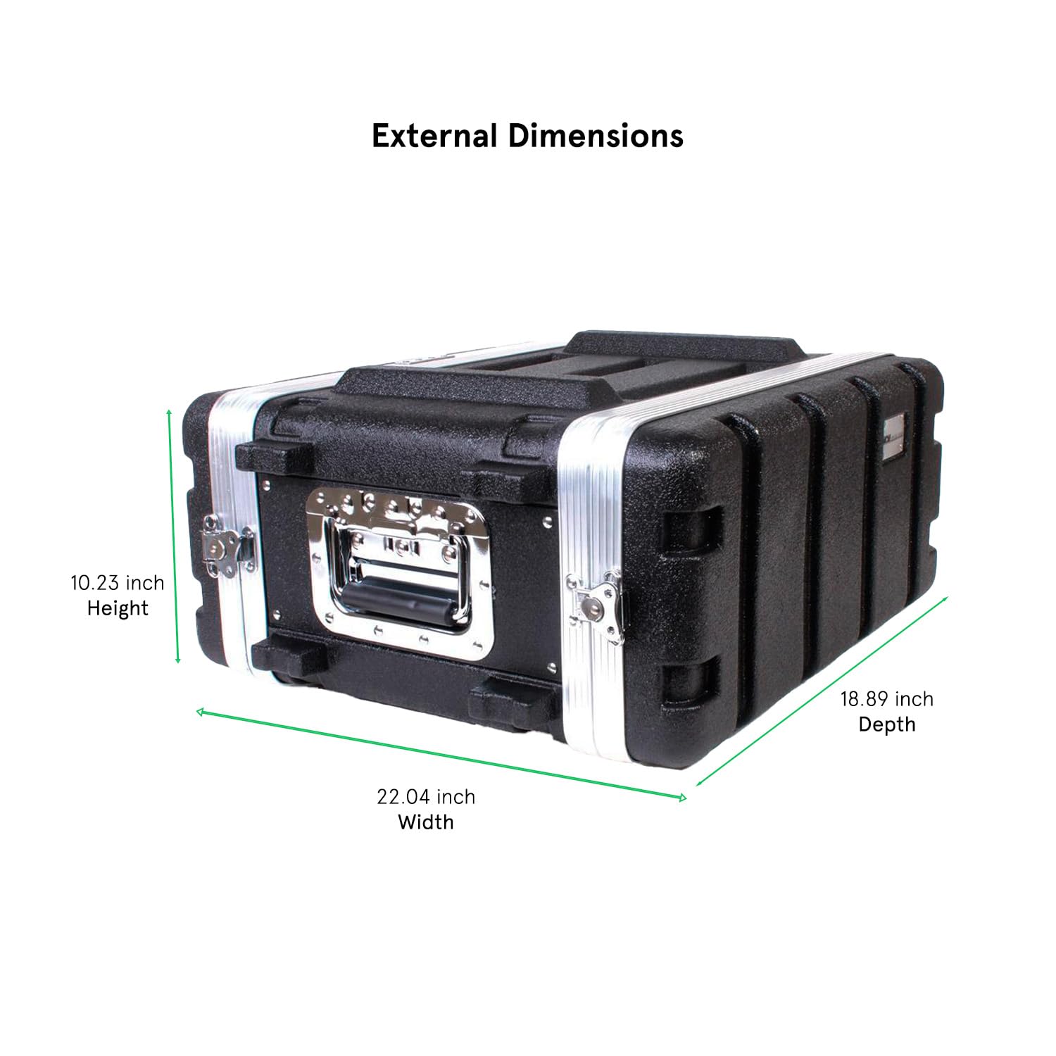 Amazon.com: 19” Rackmount Flight Case, 12” Depth, Stackable, ABS